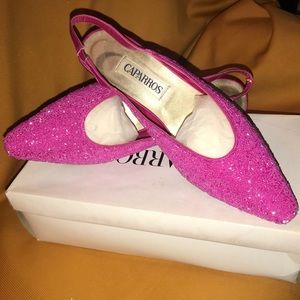 CAPARROS pink low heel